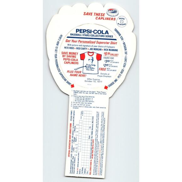 Pepsi Baseball Trading Card 1977 Frank Duffy Cleveland Indians MLB Diecut Trade - Picture 2 of 2